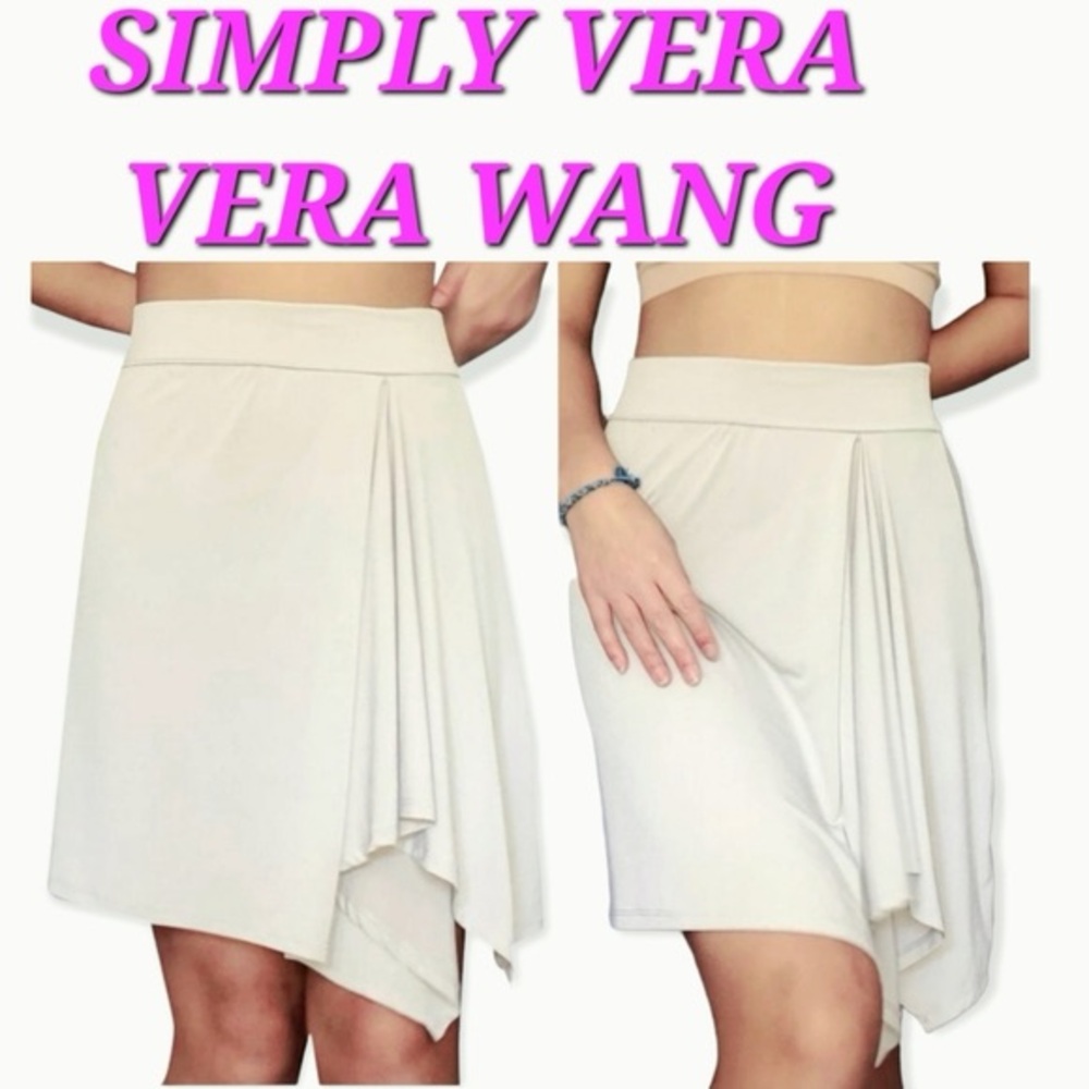 New Simply Vera Vera Wang Side Drape Skirt
